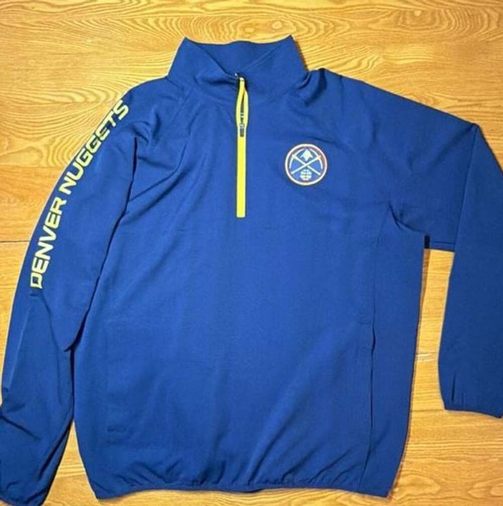 G-III Sports by Carl Banks Denver Nuggets NBA Quarter-Zip Blue XL